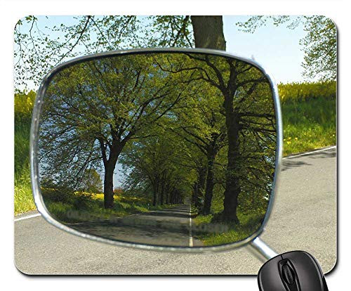 Mouse Pad - Driving Mirror Mirror Rear Mirror Reflection Nature