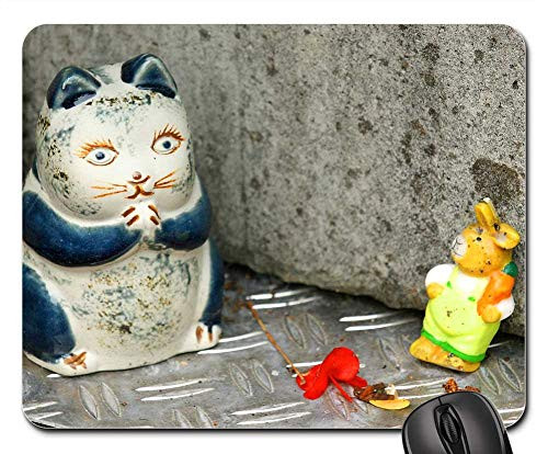 Mouse Pad - Cat Hare Deco Figure Art Supplement