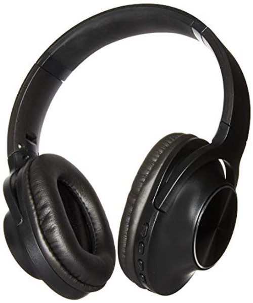 Wireless Headphones Noise Cancelling Bluetooth Earphone with Mic Deep Bass Over Ear Headset Comfortable Protein Earpads Long Playtime (Black)