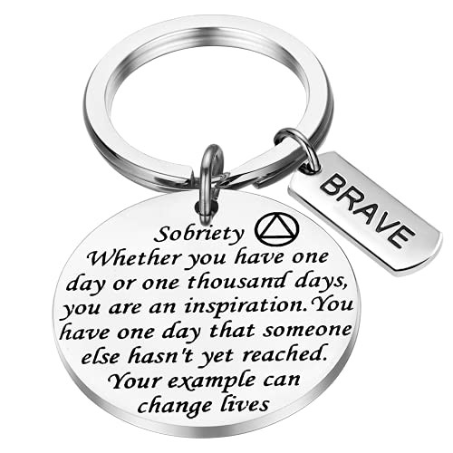 PARTNER Sobriety Gifts Addiction Recovery Gift Sober Recovery AA Alcoholics Anonymous Birthday Gifts AA NA Gift Sobriety Keychain Addiction Recovery Gifts -Keychain-