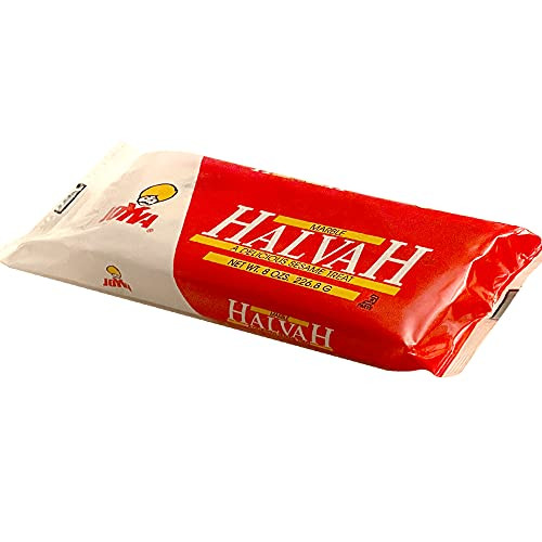Joyva Halvah - Delicious Sweet Sesame Treat, Marble Variety, 8 oz Pack - Tahini-Based Confection, Kosher, Parve, No Gluten, No Dairy - Handmade in Brooklyn, New York