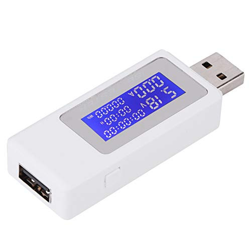USB Tester Digital USB Meter, Digital Multimeter 4-30V 0-3A Voltage Current Monitor Multimeter Battery Capacity Meter