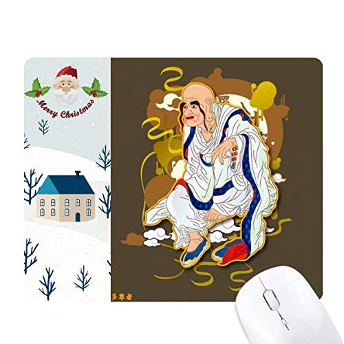 Culture Eighteen Arhats Figure Santa Claus House Mouse Pad Gift