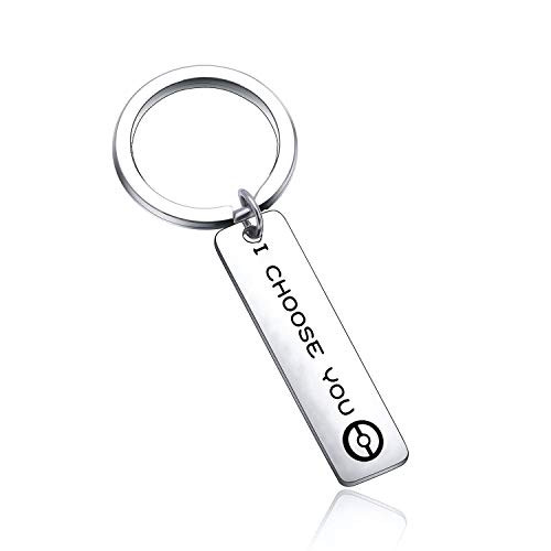 bobauna Retro Controller Keychain I Choose You Video Game Jewelry Game Enthusiast Gift for Gamer -Choose You Game Keychain-