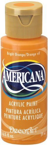 DecoArt Americana Acrylic Multi-Purpose Paint, Bright Orange by Deco Art