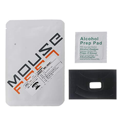 Sara-u 1 Set 0.6mm Thickness Replace Curve Edge Mouse Feet Mouse Skates Compatible For Razer Deathadder Elite Gaming Mouse