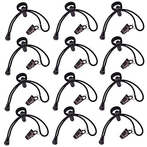 Elastic Cord Backdrop Clips Holder, Photo Studio Accessories,Background Clamps Holder Photography Muslin String Clips