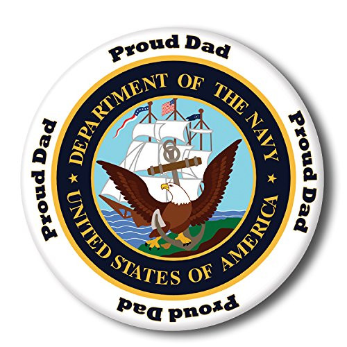 US Navy Proud DAD Button -Each-