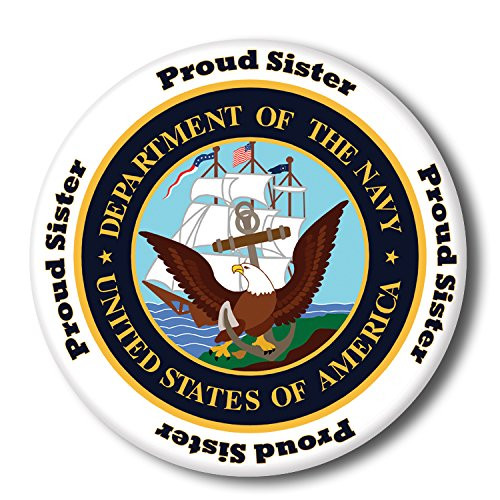 US Navy Proud Sister Button -Each-