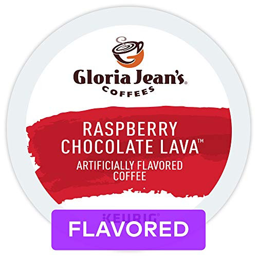 Gloria Jean's Coffees Raspberry Chocolate Lava, Single Serve Coffee K Cup Pod, Flavored Coffee, 72