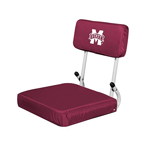 Logo Brands NCAA Mississippi State Bulldogs Hard Back Stadium Seat