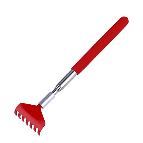 EXCEART Extendable Back Scratcher Metal Stainless Steel Telescoping Back Scratcher Tool Telescopic Claw Massager for Home