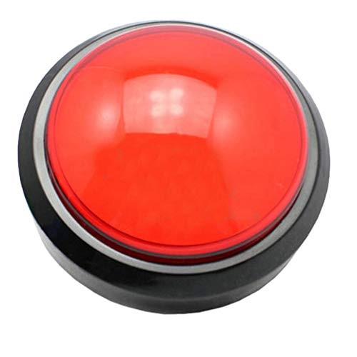 Uonlytech Game Buzzer with Lights Quiz Got Talent Buzzer Buttons for Game Show Red Game Buzzer for Kids Adult Classroom -Without Battery-