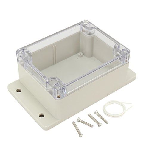 uxcell 115mmx90mmx56mm 4.5 inches x 3.5 inches x 2.2 inches ABS Junction Box Universal Project Enclosure w PC Transparent Cover