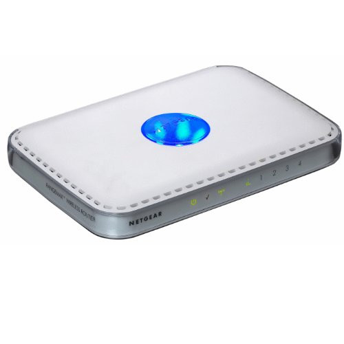 NETGEAR WPN824 RangeMax Wireless Router - Wireless router - 4-port switch - 802.11 Super G, 802.11b/g - desktop