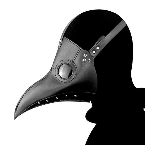 Plague Doctor Mask, Halloween Cosplay Bird Mask, Gothic Retro Steampunk Props for Halloween Costume.