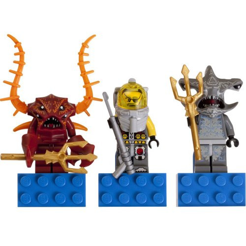 LEGO Crab Warrior, Hammer Head Guardian, and Diver Atlantis Magnet Set 853087