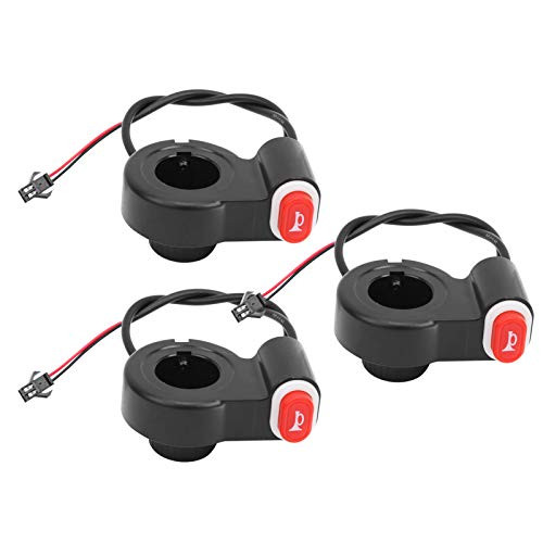 Teror Electric Bike Horn Switch,3pcs Electric Bicycle Scooter Horn Switch Button Plastic Waterproof Horn Switch for Handlebar