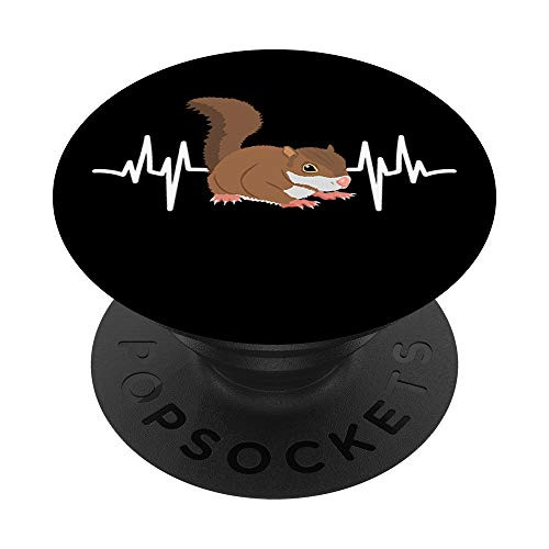 Kids Outfit Clothes Squirrel Heartbeat Lover Gift Squirrel PopSockets Grip and Stand for Phones and Tablets