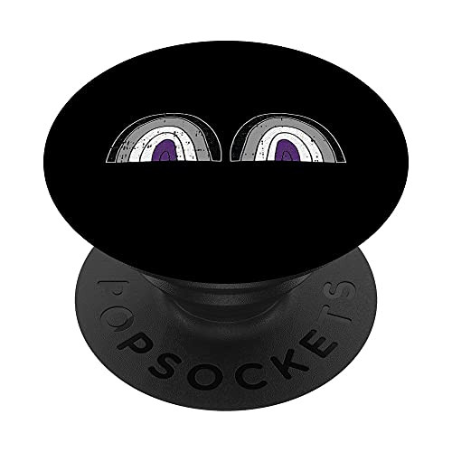 Rainbow Boob Asexual Pride Flag Proud LGBT-Q Ally Ace PopSockets Swappable PopGrip