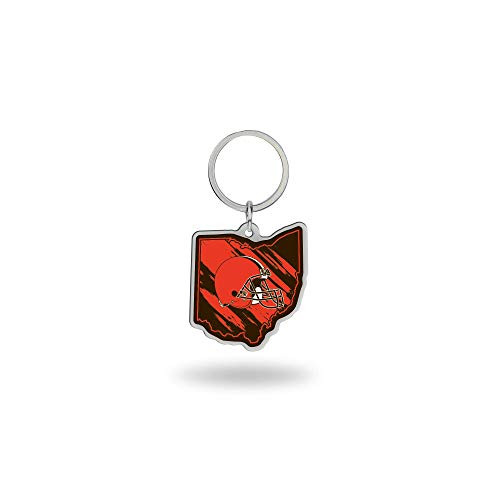 NFL Cleveland Browns State Shape Keychain NFL Cleveland Browns State Shape Keychain