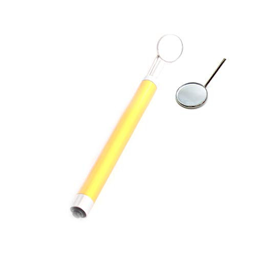 OdontoMed2011 Dental Mirror Golden Handle with Bright Light Removable Mirrors 4 and 5 Dental Instruments OdontoMed2011 Dental Mirror Golden Handle with Bright Light Removable Mirrors 4 and 5 Dental Instruments