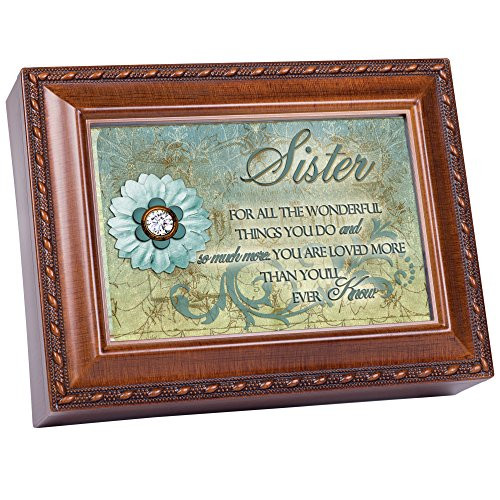Cottage Garden Sister Woodgrain Traditional Music Box Plays Thats What Friends are for Cottage Garden Sister Woodgrain Traditional Music Box Plays Thats What Friends are for