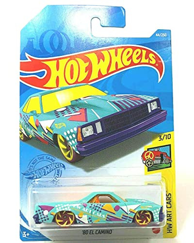 DieCast Hotwheels '80 El Camino - HW Art Cars 3/10 -Blue/Purple- 44/250
