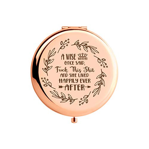 A Wise Woman Once Said,Gifts for Women,Best Friends,BFF,Her,Mom,Wife,Sister,Girl,Coworke,Birthday Christmas Retirement Gifts,Travel Rose Gold Mirror Gift A Wise Woman Once Said,Gifts for Women,Best Friends,BFF,Her,Mom,Wife,Sister,Girl,Coworke,Birthday Christmas Retirement Gifts,Travel Rose Gold Mirror Gift