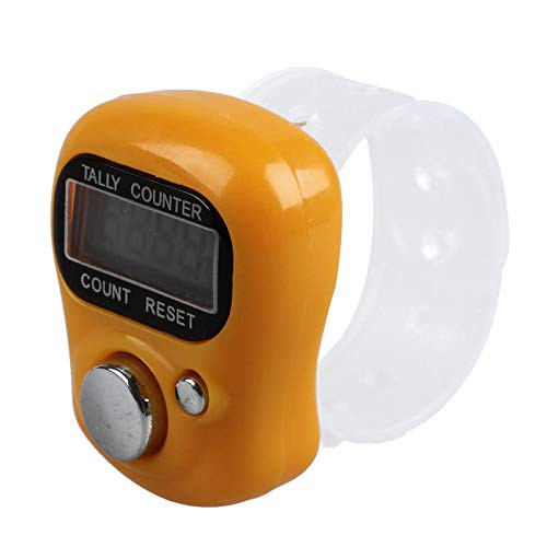 Mini LCD Electronic Digital Display Finger Hand Tally Counter Counting -Orange