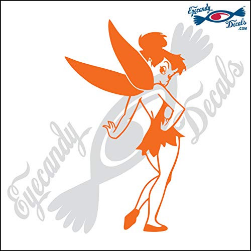 Eyecandy Decals Fairy 6" Orange Decal