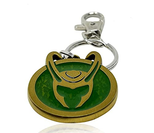 Official Marvel's LOKI HELMET KEYCHAIN, Officially Licensed Original Disney plus LOKI SYMBOL Keychain - 3.5 cm x 4 cm Official Marvel's LOKI HELMET KEYCHAIN, Officially Licensed Original Disney plus LOKI SYMBOL Keychain - 3.5 cm x 4 cm
