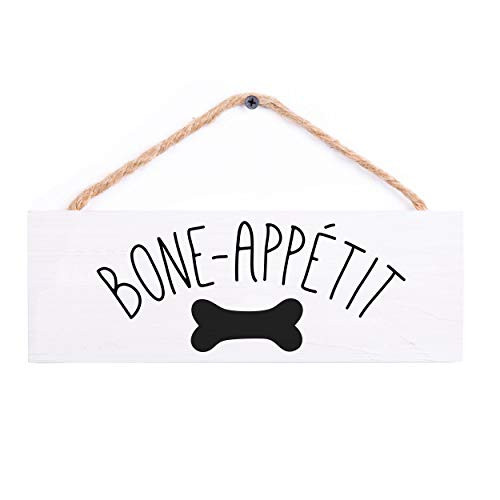 P. Graham Dunn Bone-Appetit Classic White 10 x 3.375 Pine Wood Decorative String Sign