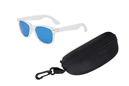 Blue Color Therapy Glasses Chromotherapy Glasses Light Therapy, Glasses Protective Case Included