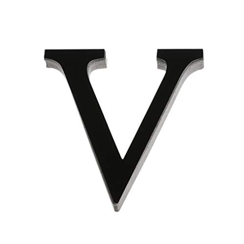 KimBird Mirror Wall Stickers,Removable 26 Letters DIY 3D Mirror Acrylic Wall Sticker Decals Home Decor Wall Art Mural Home Living Room Bedroom Decoration -V-