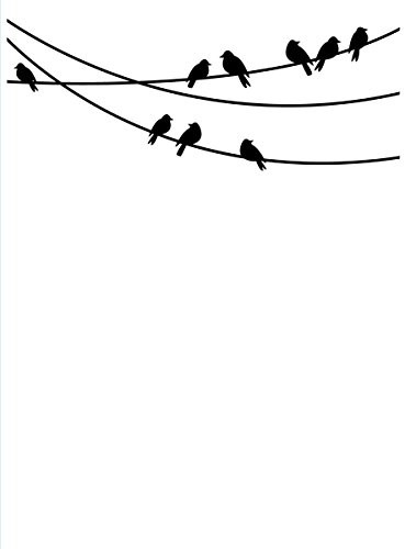 Darice Birds on A Wire Embossing Folder, 4.25 x 5.75-Inch