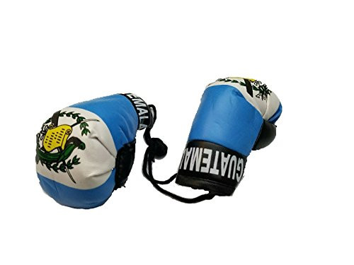 BUNFIREs Guatemala Flag, Guatemalan Flag Mini Banner Boxing Glove Rear View Mirror