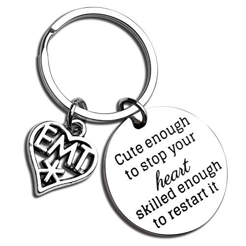 EMT Gift EMT Graduation Gifts EMT She Believed She Could So She Did Keychain Emergency Medical Technician Gift Paramedic Gifts -EMT-KR-