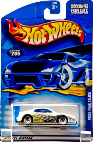 2000 - Mattel - Hot Wheels - Pikes Peak Celica - Collector 205 - White / Blue Interior - Slingshot Racing - Thailand Base - New - Out of Production - Collectible