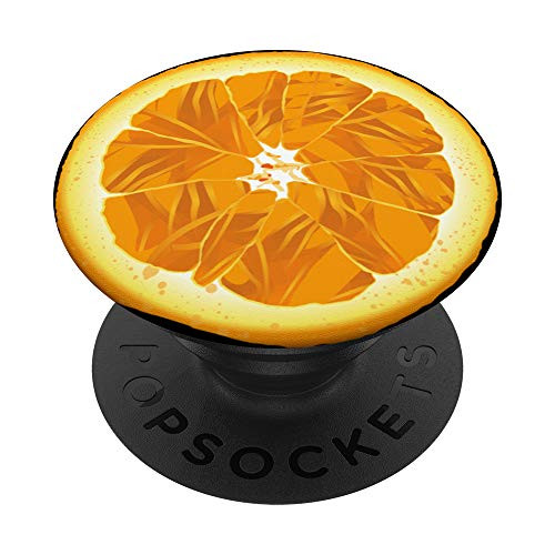 Orange Slice Smartphone Grip - Orange Fruit Lover Gift PopSockets Grip and Stand for Phones and Tablets