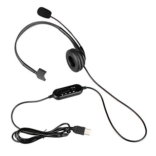 yotijar Gaming Headset USB Wired PC Computer Headphones with Mic and Mute Volume Control