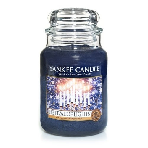 Yankee Candle Festival Of Lights Large Jar Candle, Festive Scent