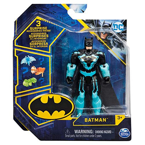 DC Batman 2021 Target Exclusive Bat-Tech Batman -Blue Boots and Gloves- 4-inch Action Figure by Spin Master