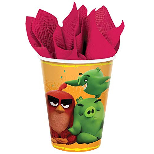 "Angry Birds" Orange Paper Party Cups 9 Oz, 8 Ct.