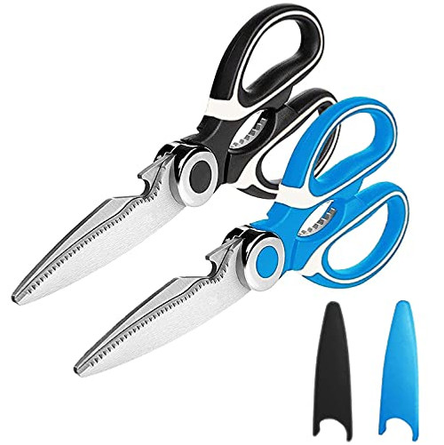 Kitchen Shears,2-Pack Kitchen Scissors Heavy Duty Meat Scissors, Dishwasher Safe Cooking Scissors, Multipurpose Stainless Steel Sharp Utility Food Scissors. Kitchen Shears,2-Pack Kitchen Scissors Heavy Duty Meat Scissors, Dishwasher Safe Cooking Scissors, Multipurpose Stainless Steel Sharp Utility Food Scissors.