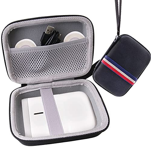 JINMEI Hard EVA Carrying Case for NiiMbot D11/D30 Label Maker Machine Label Printer Carrying Case -Black-