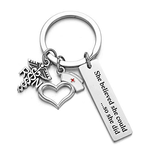 RN Graduate Gift For Nurse She Believed She Could So She Did RN Nurse Keychain For Graduation Christmas Birthday
RN Graduate Gift For Nurse She Believed She Could So She Did RN Nurse Keychain For Graduation Christmas Birthday