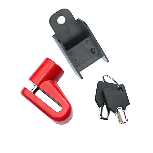 Bicycle Security Disc Lock, Disc Brake Lock,Motorcycle Disc Lock, Anti Theft Motorbike Security Wheel Disk Lock-Red- Bicycle Security Disc Lock, Disc Brake Lock,Motorcycle Disc Lock, Anti Theft Motorbike Security Wheel Disk Lock-Red-