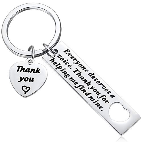 SLP Keychain Gift, Speech Therapy Keychain, Speech Therapy Gift, Gifts for Speech Therapist, Speech Language Pathologist Jewelry Thank You Gift