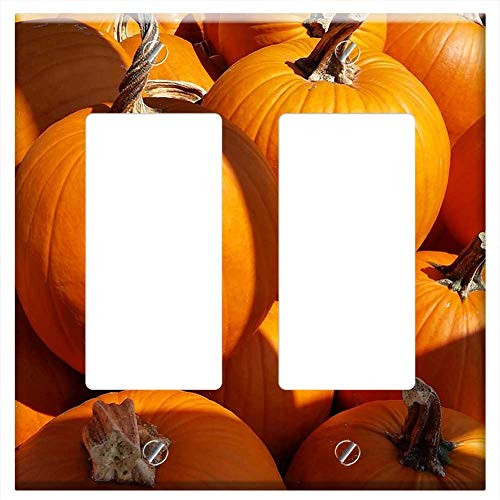 Switch Plate Double Rocker/GFCI - Pumpkins Fall Autumn Orange Halloween Holiday Switch Plate Double Rocker/GFCI - Pumpkins Fall Autumn Orange Halloween Holiday